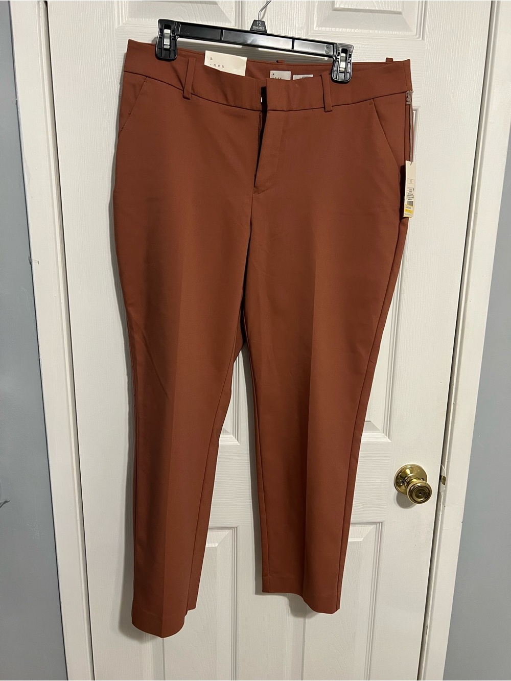 NWT New Day Straight-Leg Dress Pants — Rust